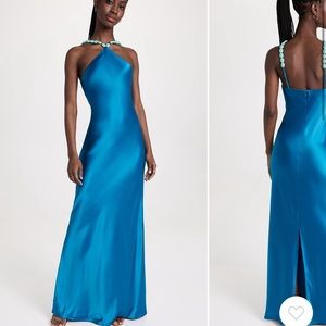 STAUD cadence dress island blue